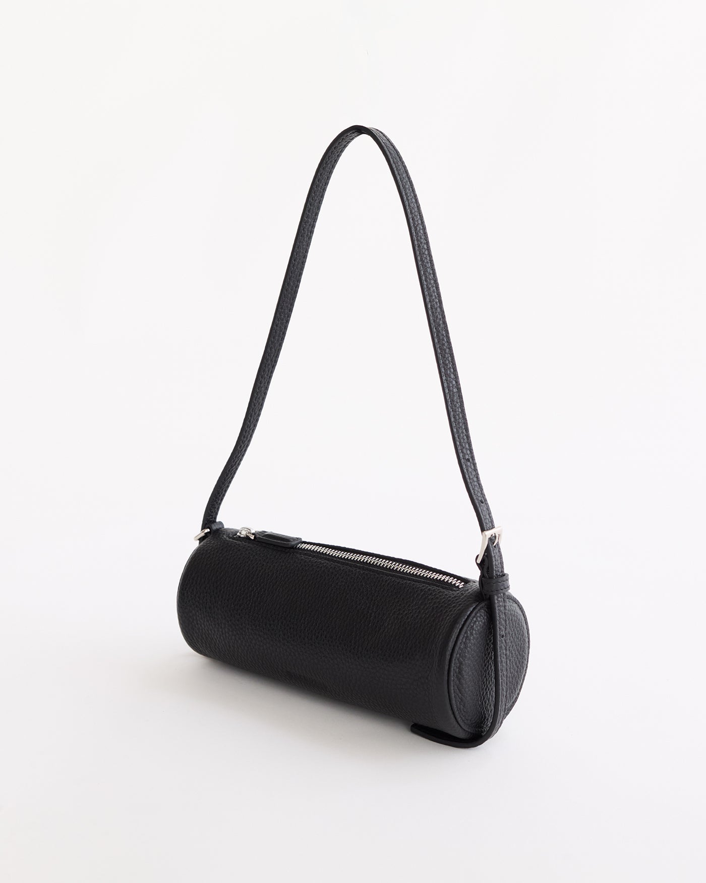 Romy Bag: Black Pebbled Leather