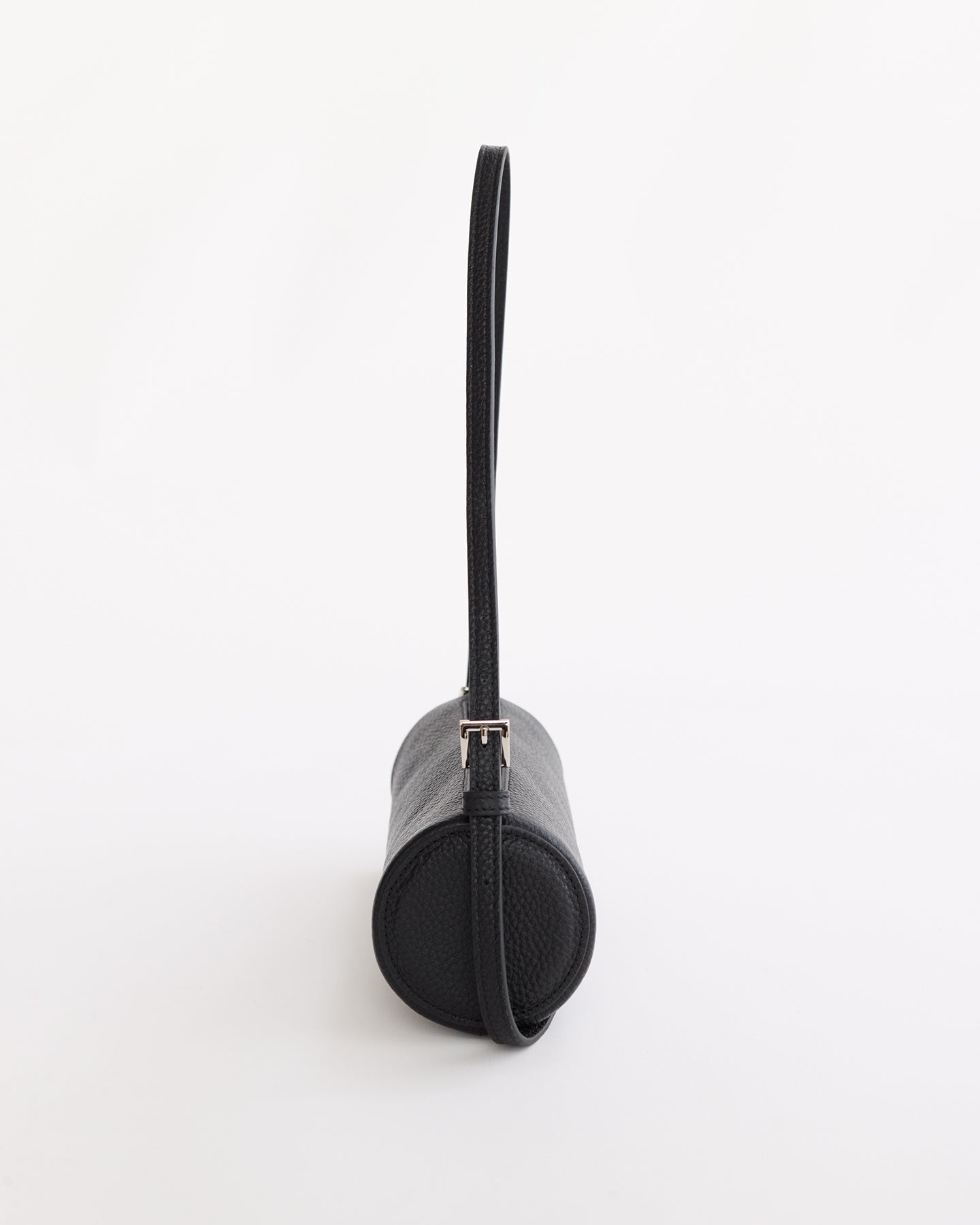 Romy Bag: Black Pebbled Leather