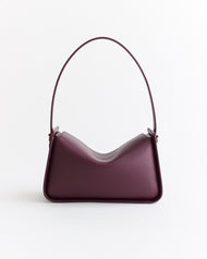 Clementine Shoulder Bag: Plum with Gold