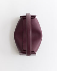 Clementine Shoulder Bag: Plum with Gold