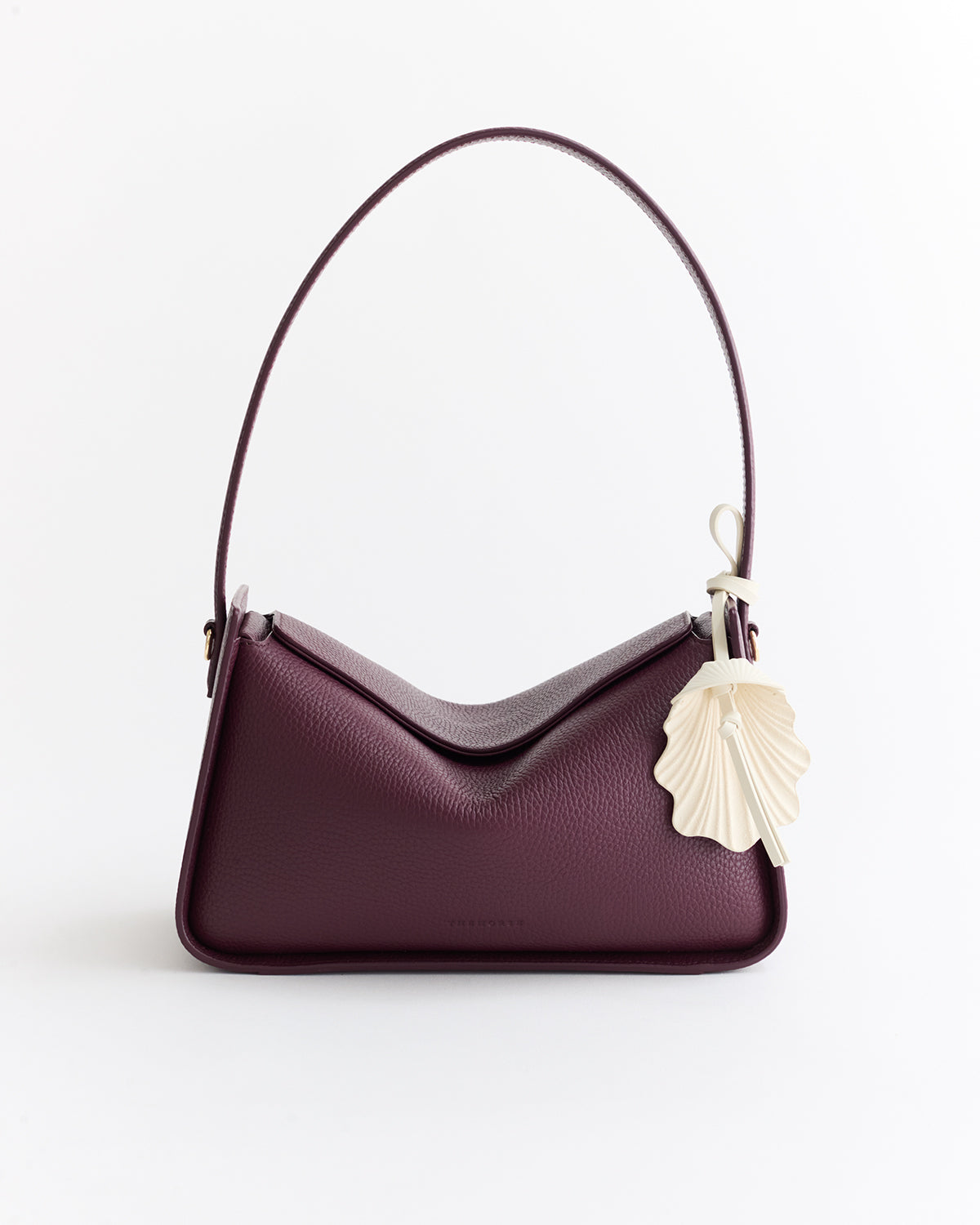 Clementine Shoulder Bag: Plum with Gold