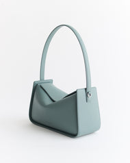 Clementine Shoulder Bag: Bluish Green