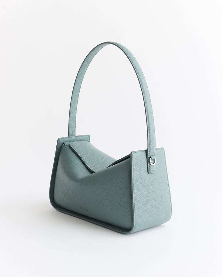 Clementine Shoulder Bag: Bluish Green