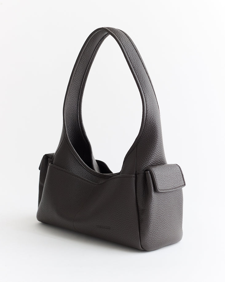 Drew Utility Bag: Bark with Gold