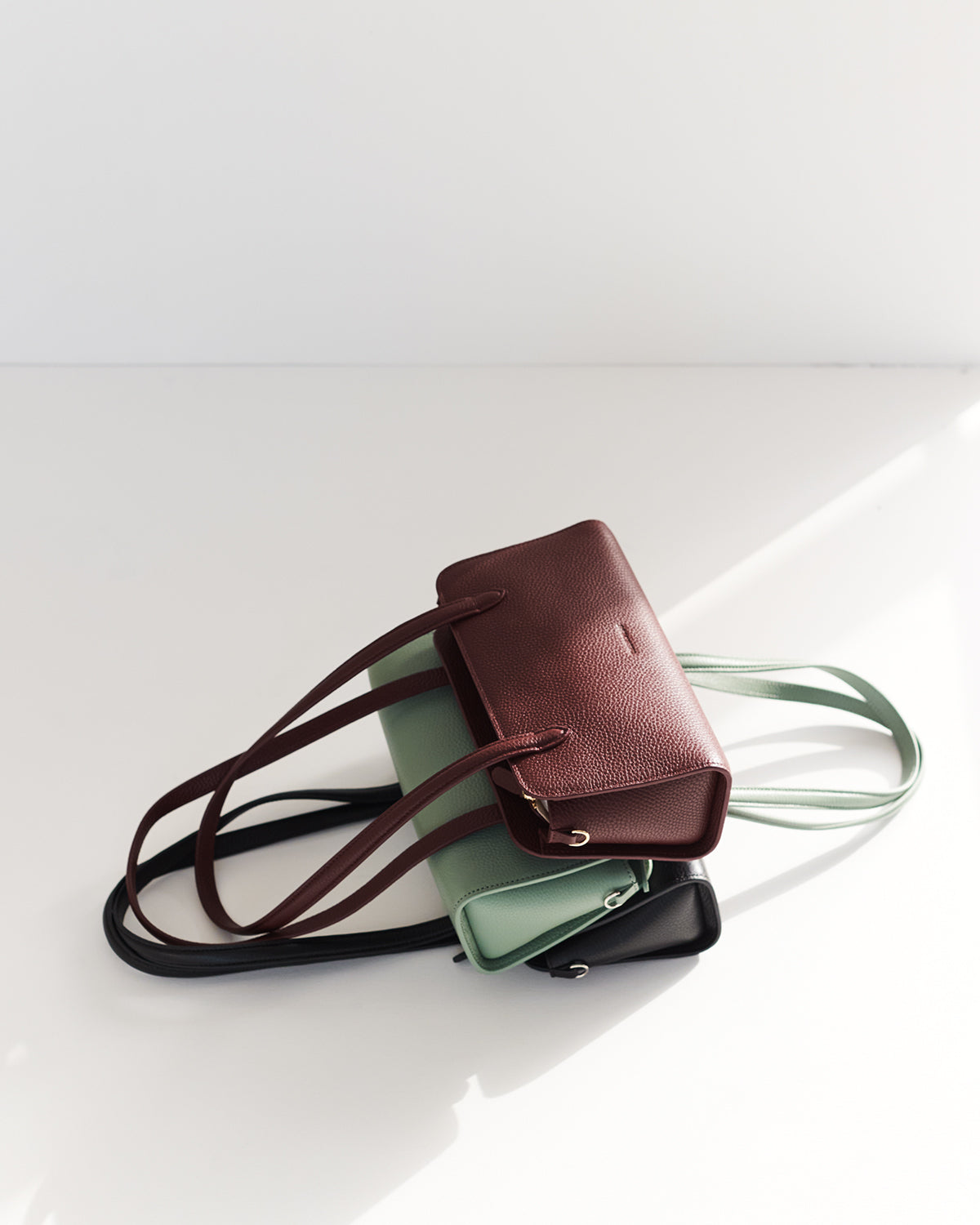 Rene Shoulder Bag: Plum with Gold