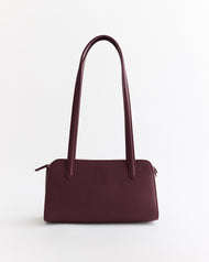 Rene Shoulder Bag: Plum with Gold