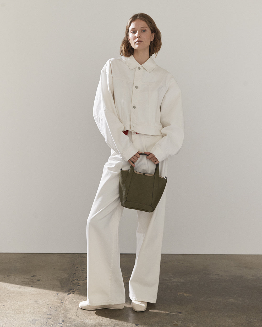 The Alexie Tote in Olive Leather | The Horse