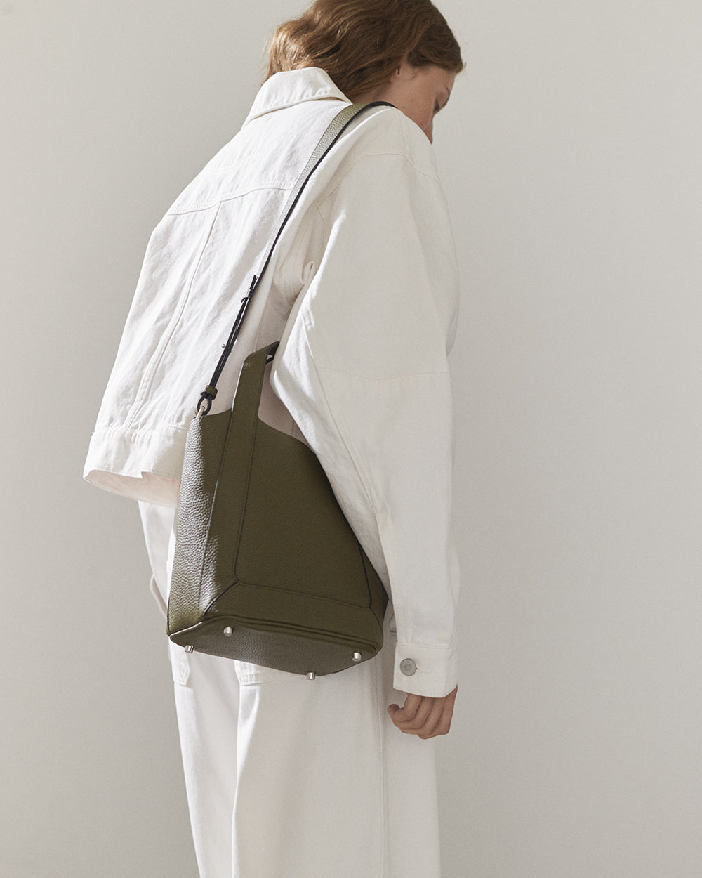 The Alexie Tote in Olive Leather | The Horse