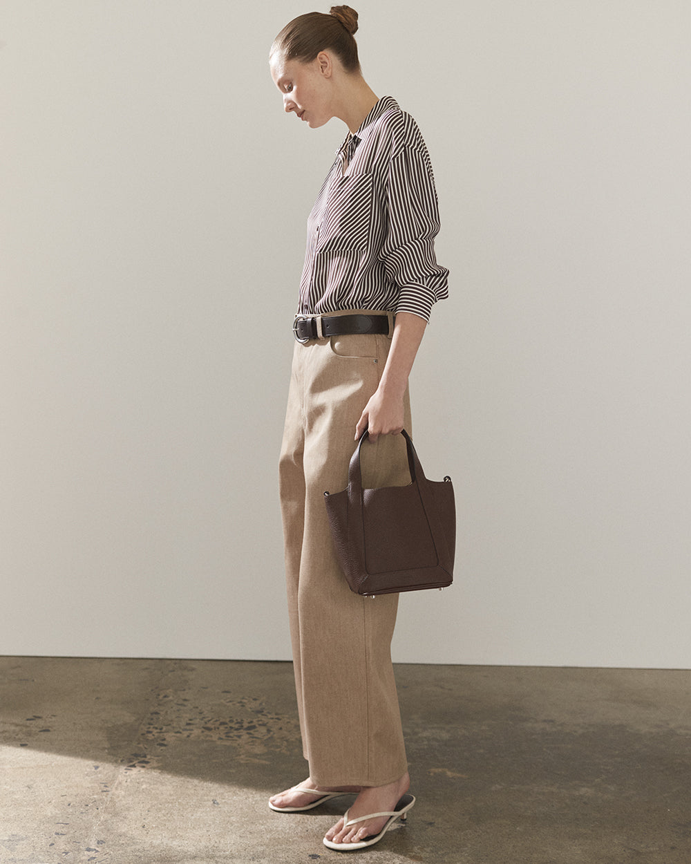 Alexie Tote: Coffee Pebbled Leather