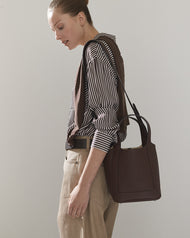 Alexie Tote: Coffee Pebbled Leather