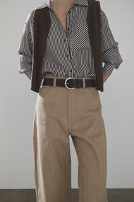 Classic Leather Belt: Coffee