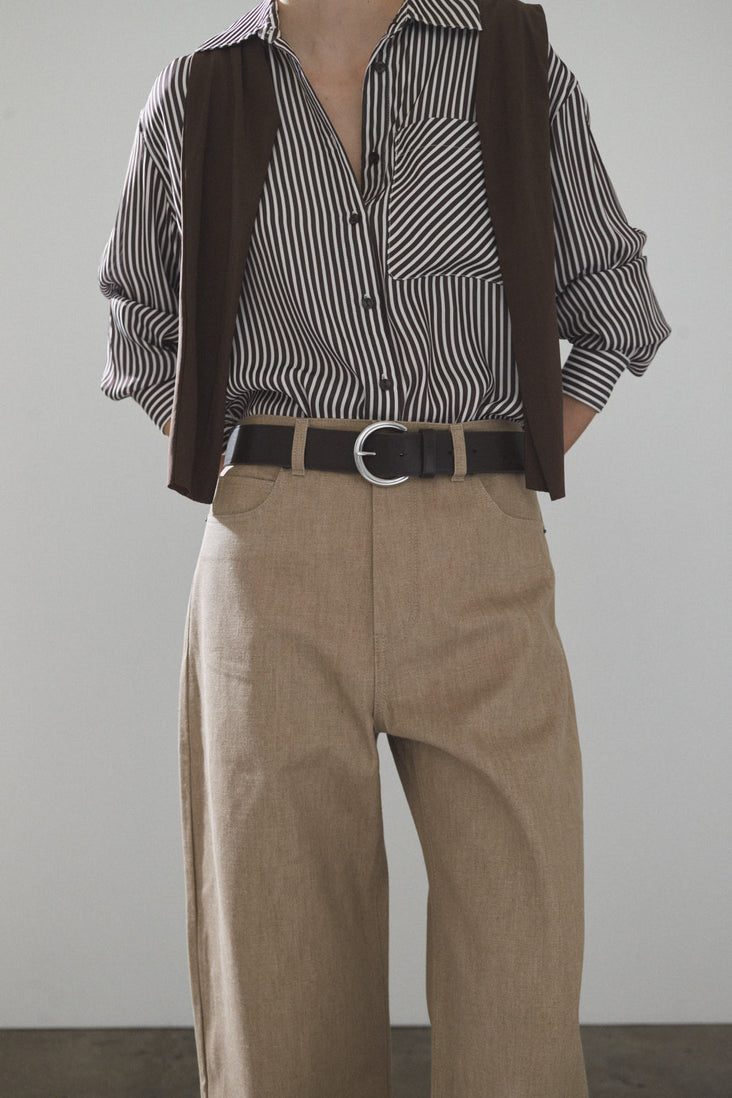 Classic Leather Belt: Coffee