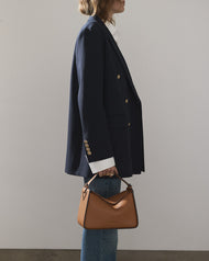 Clementine Bag: Tan Pebbled Leather