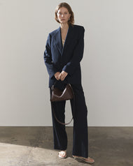 Clementine Bag: Coffee Pebbled Leather