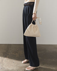 Fin Drawstring Bag: Oat