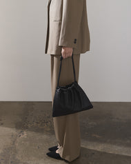 Fin Drawstring Bag: Black