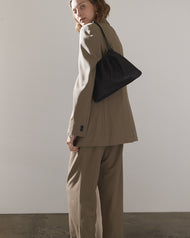 Fin Drawstring Bag: Black