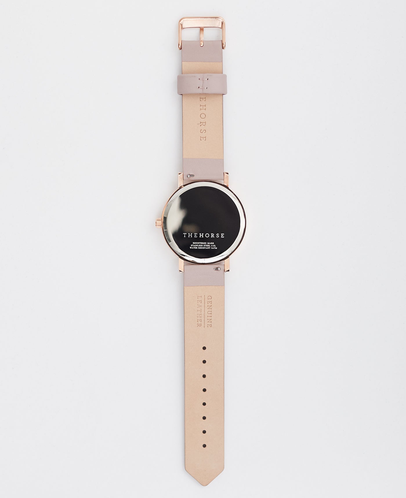 The Original Watch Polished Rose Gold / Blush Leather Strap | The