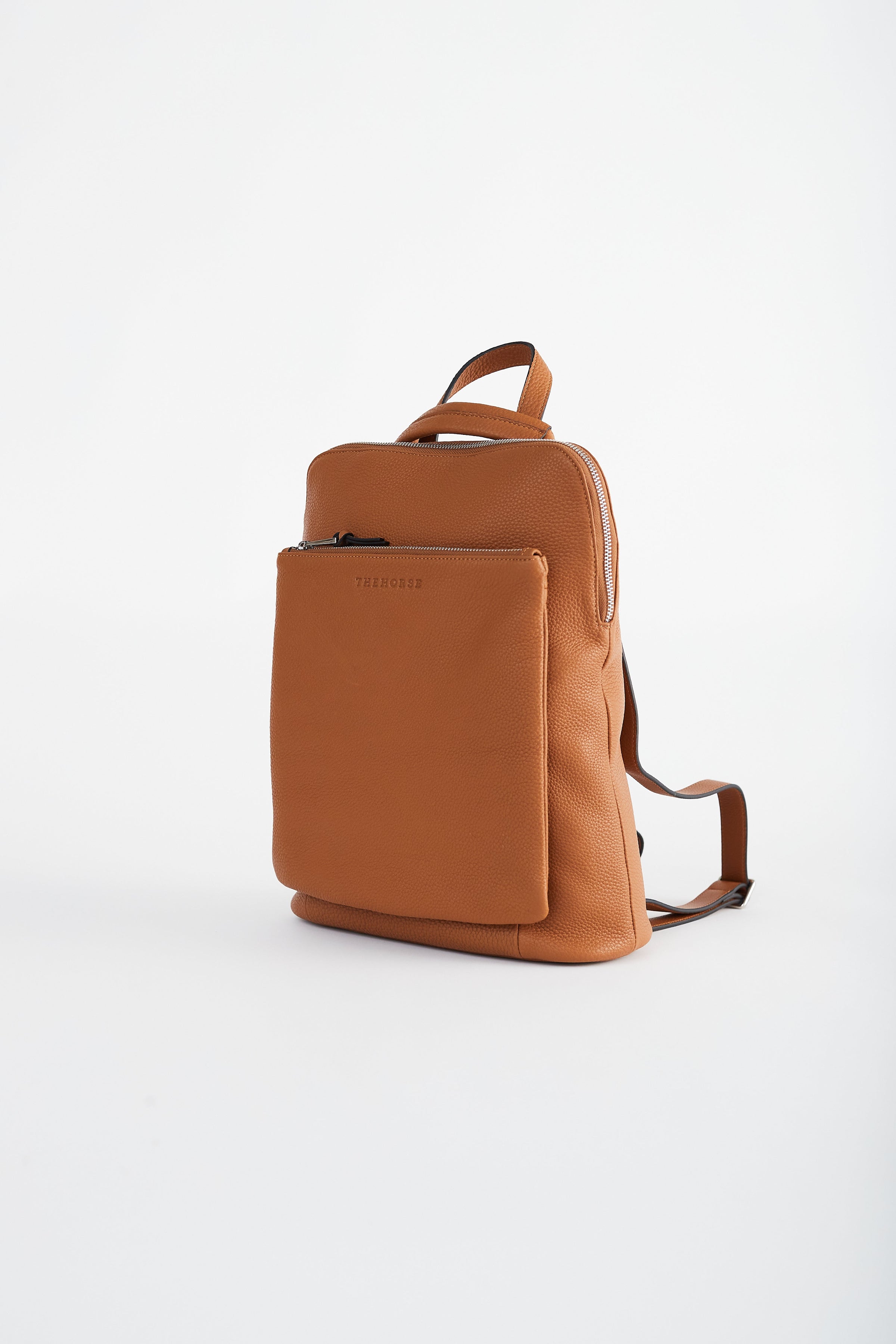 brown leather small backpack Premium Cream Leather Backpack for Men & Women