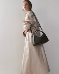 Clementine Bag: Olive Pebbled Leather