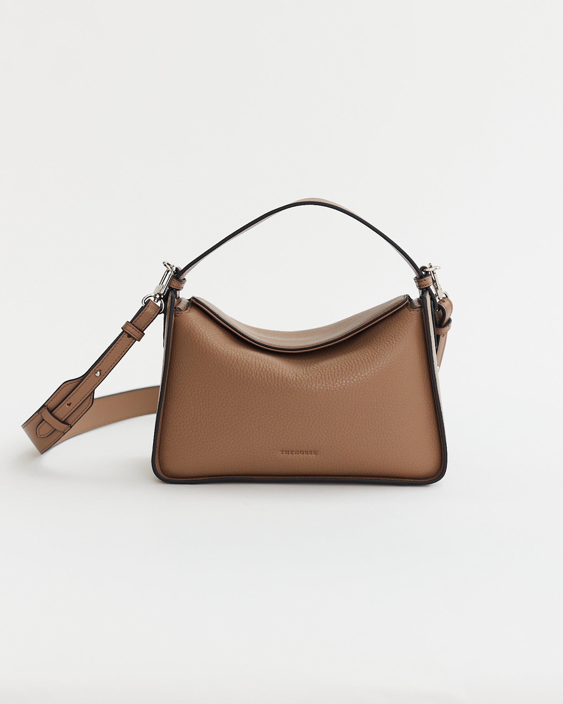 Clementine Bag: Taupe Pebbled Leather