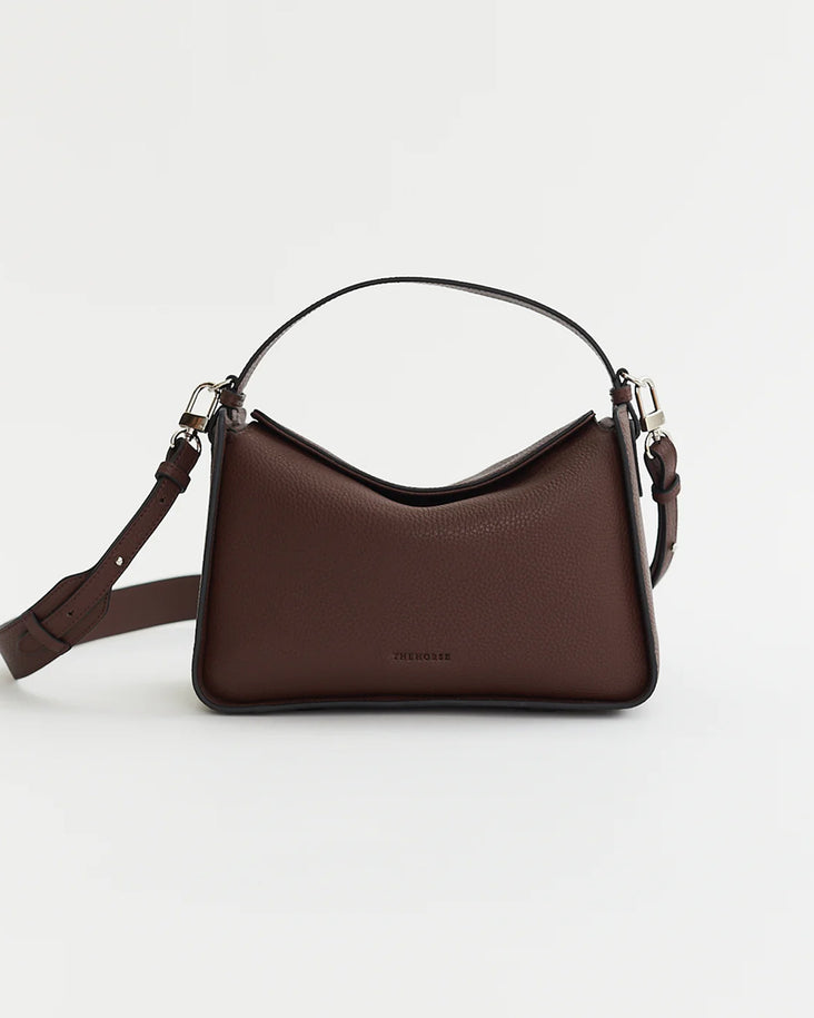 Clementine Bag: Coffee Pebbled Leather