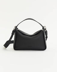 Clementine Bag: Black Pebbled Leather