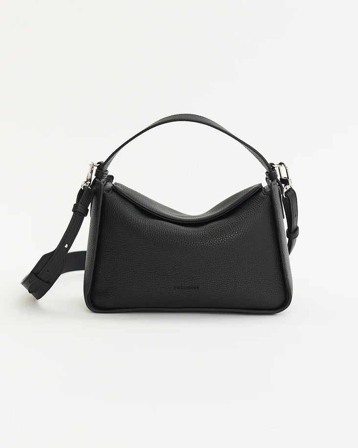 Clementine Bag: Black Pebbled Leather