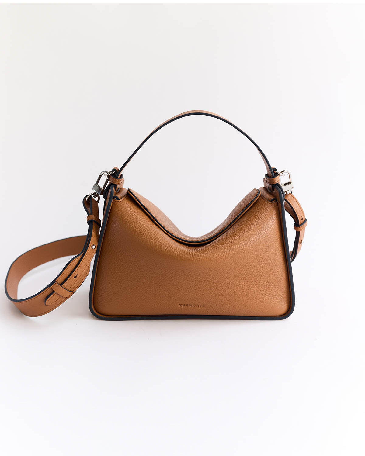 Clementine Bag: Tan Pebbled Leather