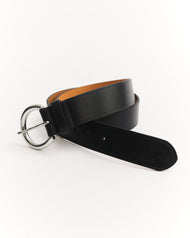 Classic Leather Belt: Black