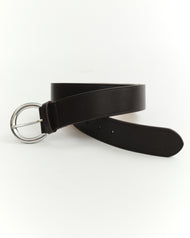 Classic Leather Belt: Coffee