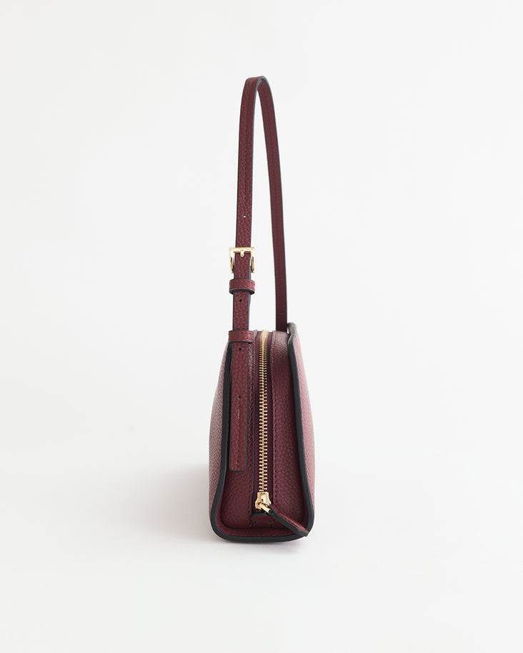Clara Bag: Cedar Red with Gold