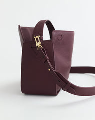 Clementine Bag: Plum with Gold