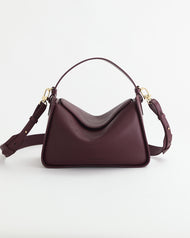 Clementine Bag: Plum with Gold
