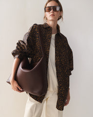 Large Daisy Bag: Coffee