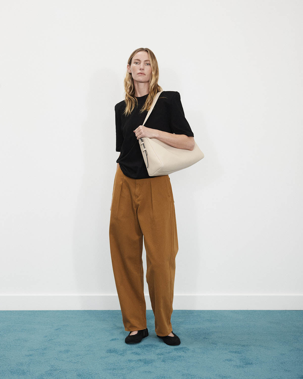 Lottie Ring Handle Leather Tote