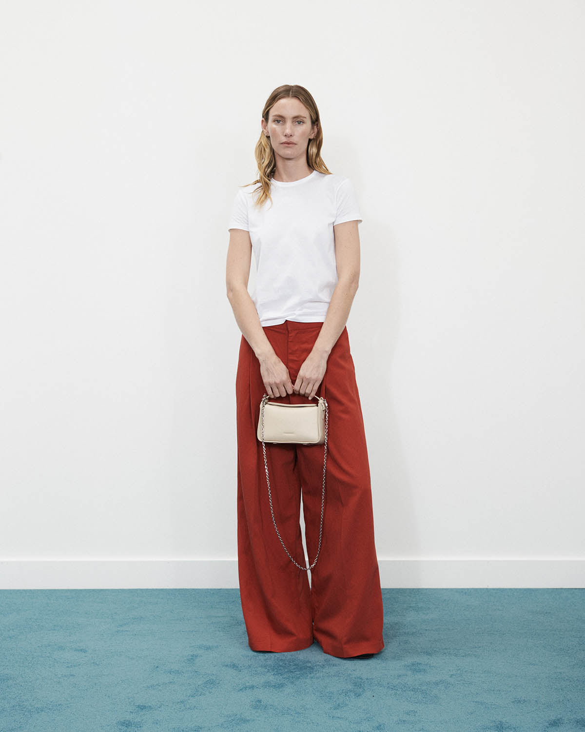 Mini Clementine Bag: Oat Pebbled Leather