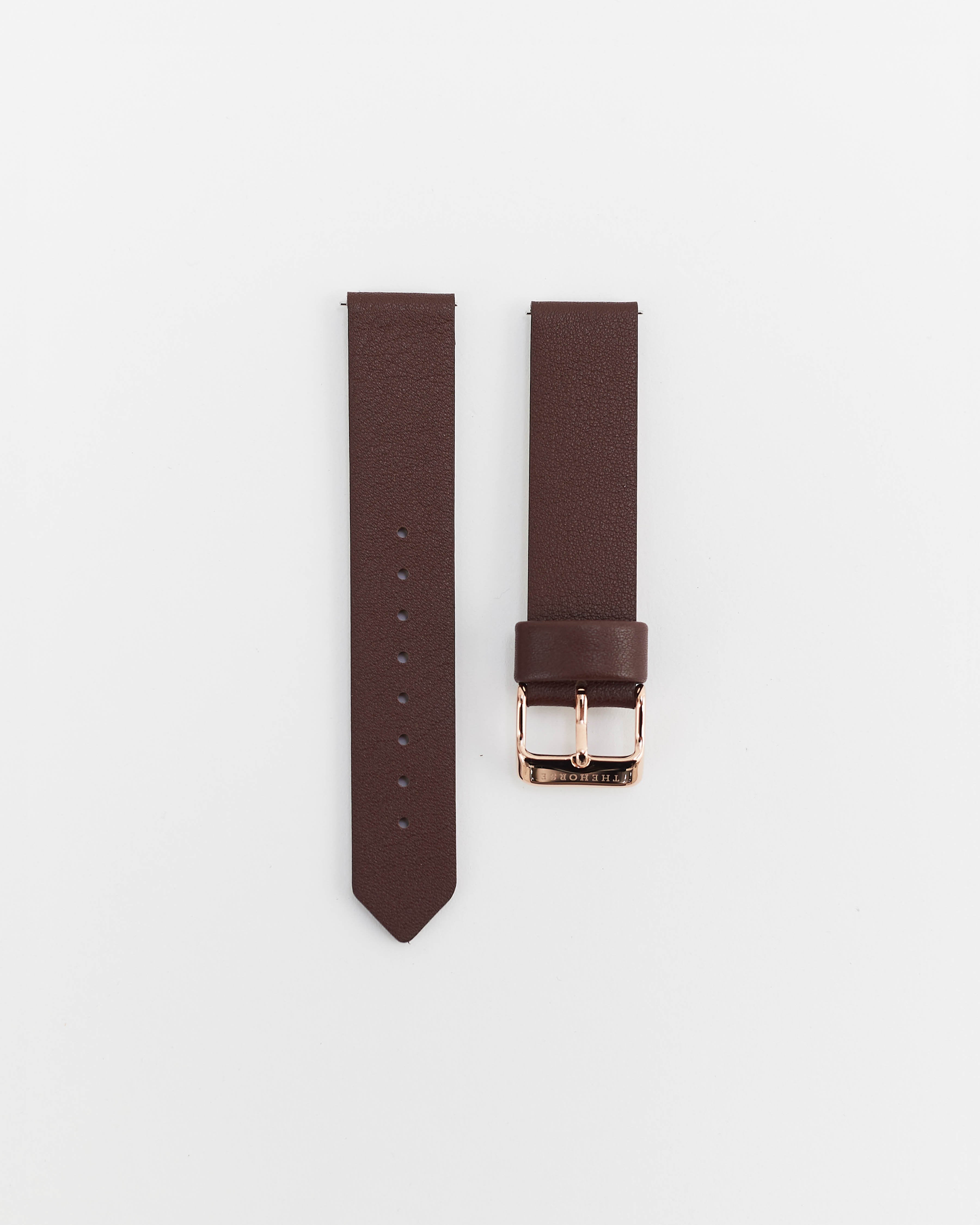 THE HORSE Rose Gold Tan Strap 腕時計  完売 Brushed Rose Gold Watch With Navy Leather THE HORSE Rose Gold Tan