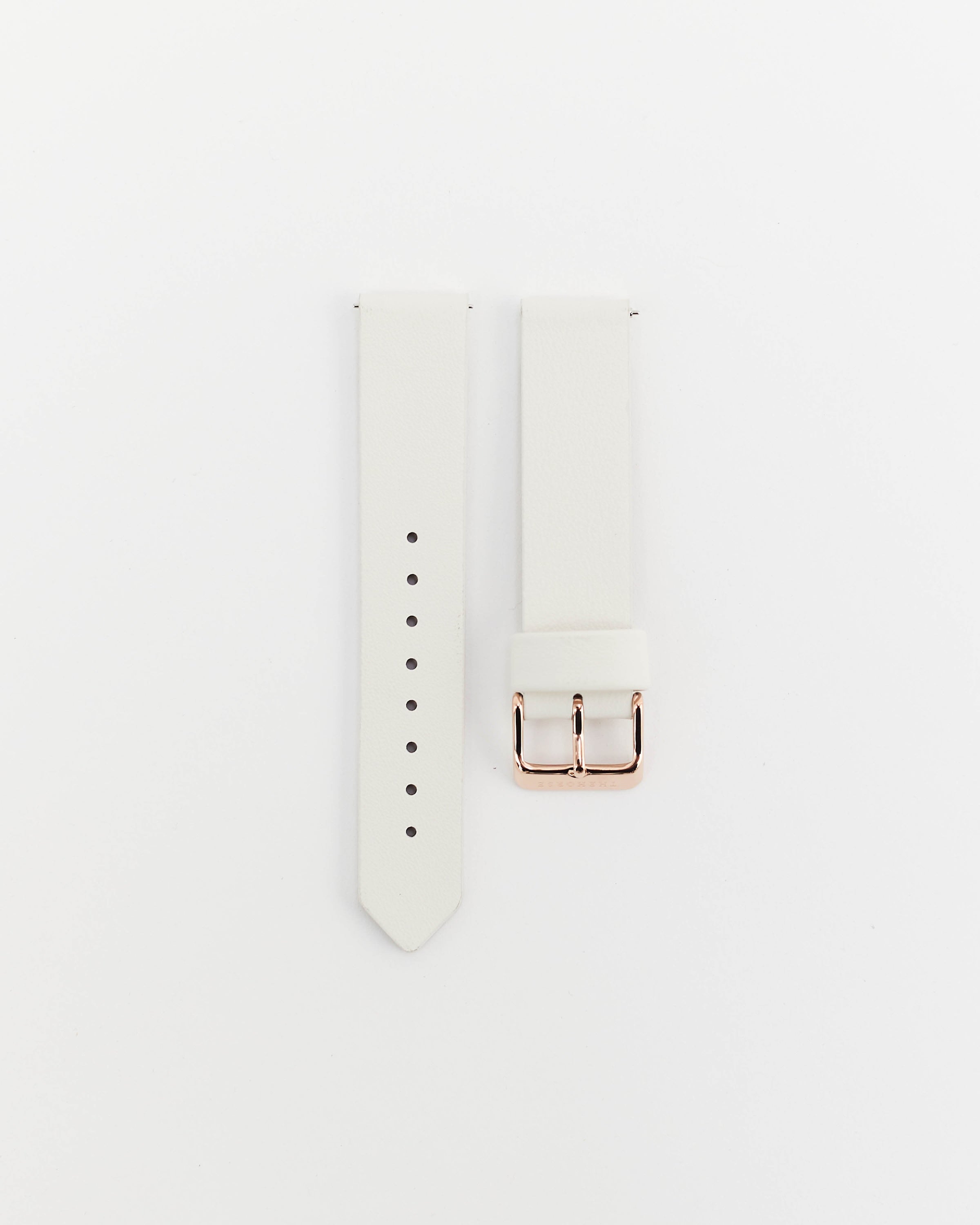 The 18mm Mini Original Strap: Milk Leather / Rose Gold