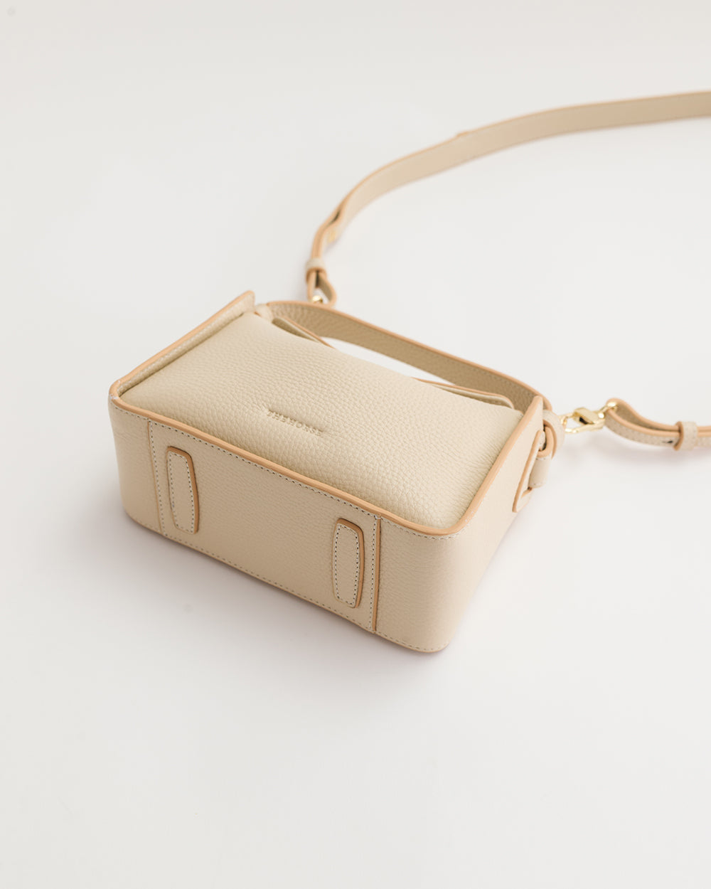 Mini Clementine Bag: Oat with Gold