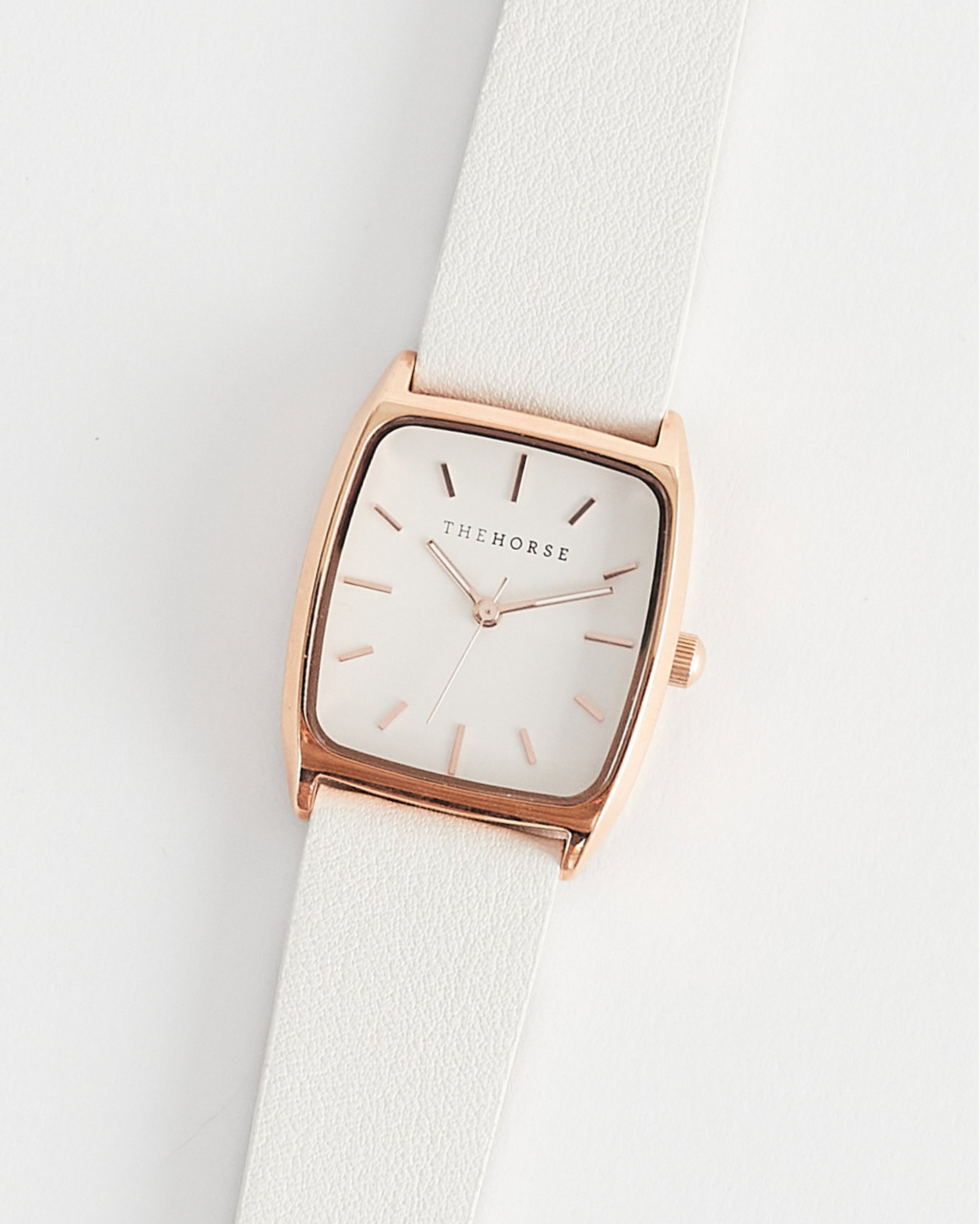 The Dress Watch: Rose Gold Case / White Dial / Milk Leather The Dress Watch: Rose Gold Case / White Dial / Milk Leather