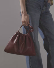 Fin Drawstring Bag: Cedar Red