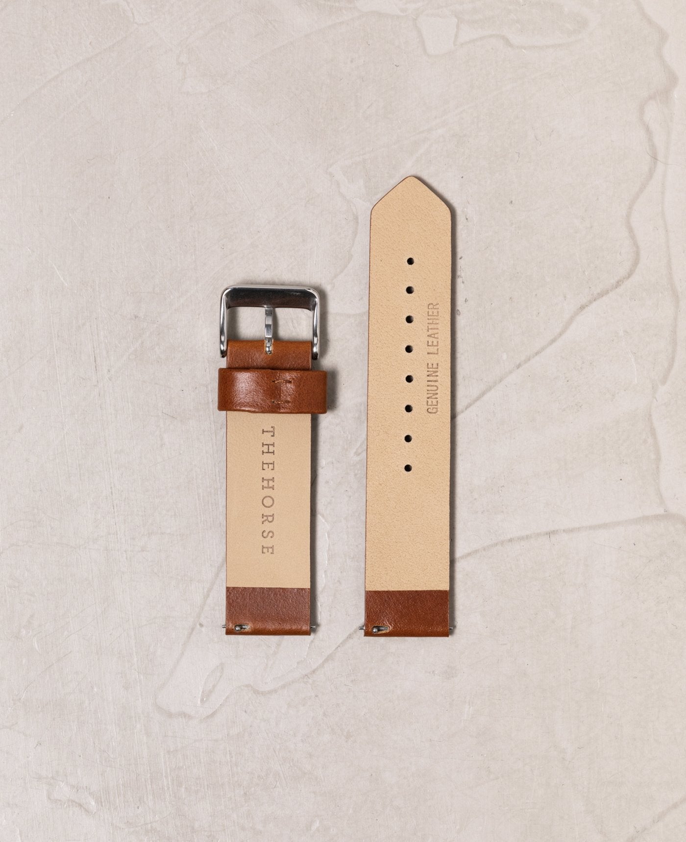 The 20mm Original: Tan Leather / Silver Strap
