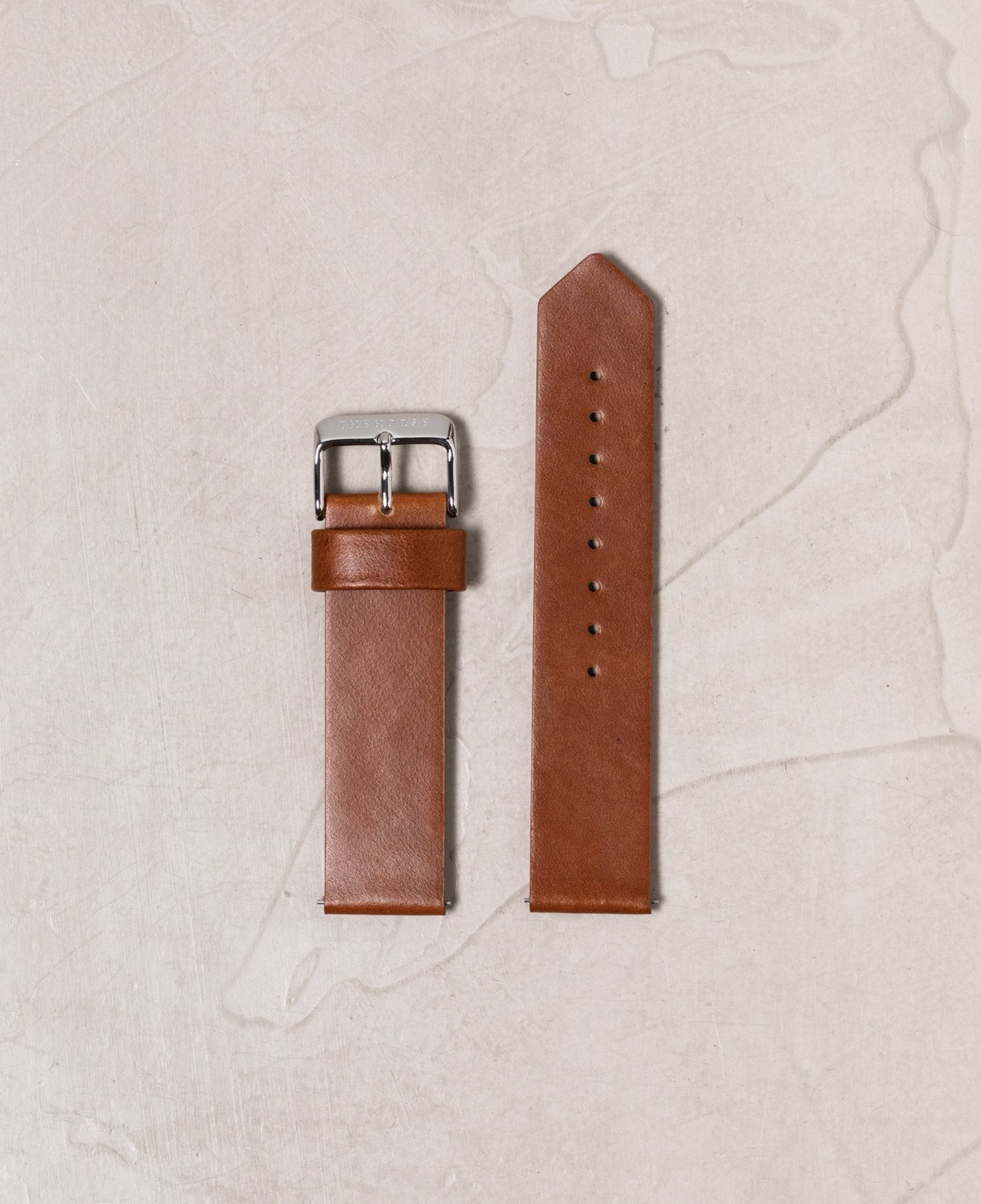 The 20mm Original: Tan Leather / Silver Strap