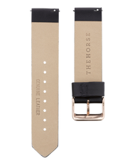 The 20mm Original: Black Leather / Rose Gold Strap