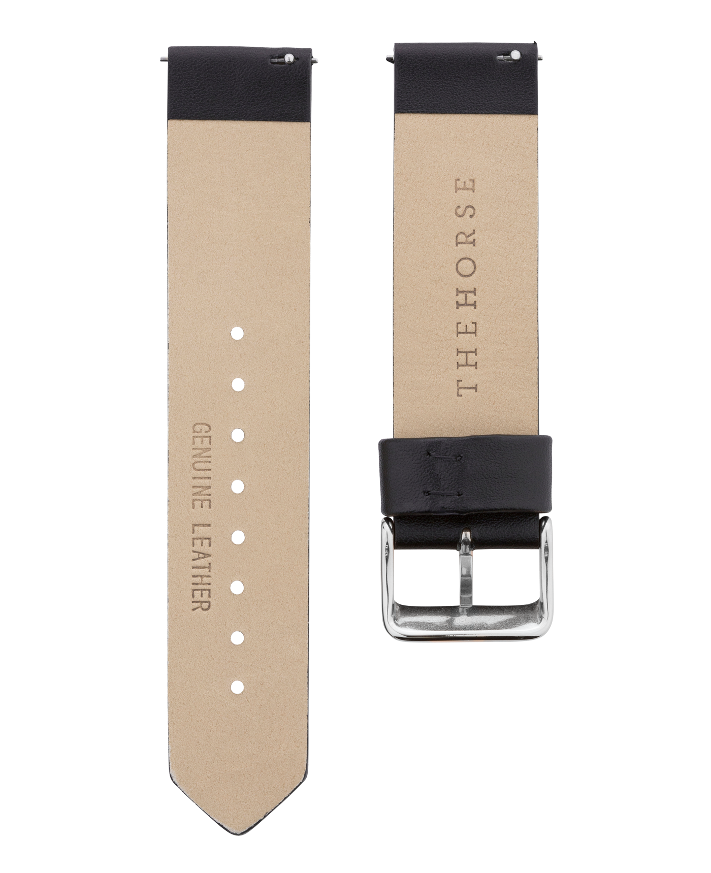 The Original: Black Leather / Stainless Steel Strap