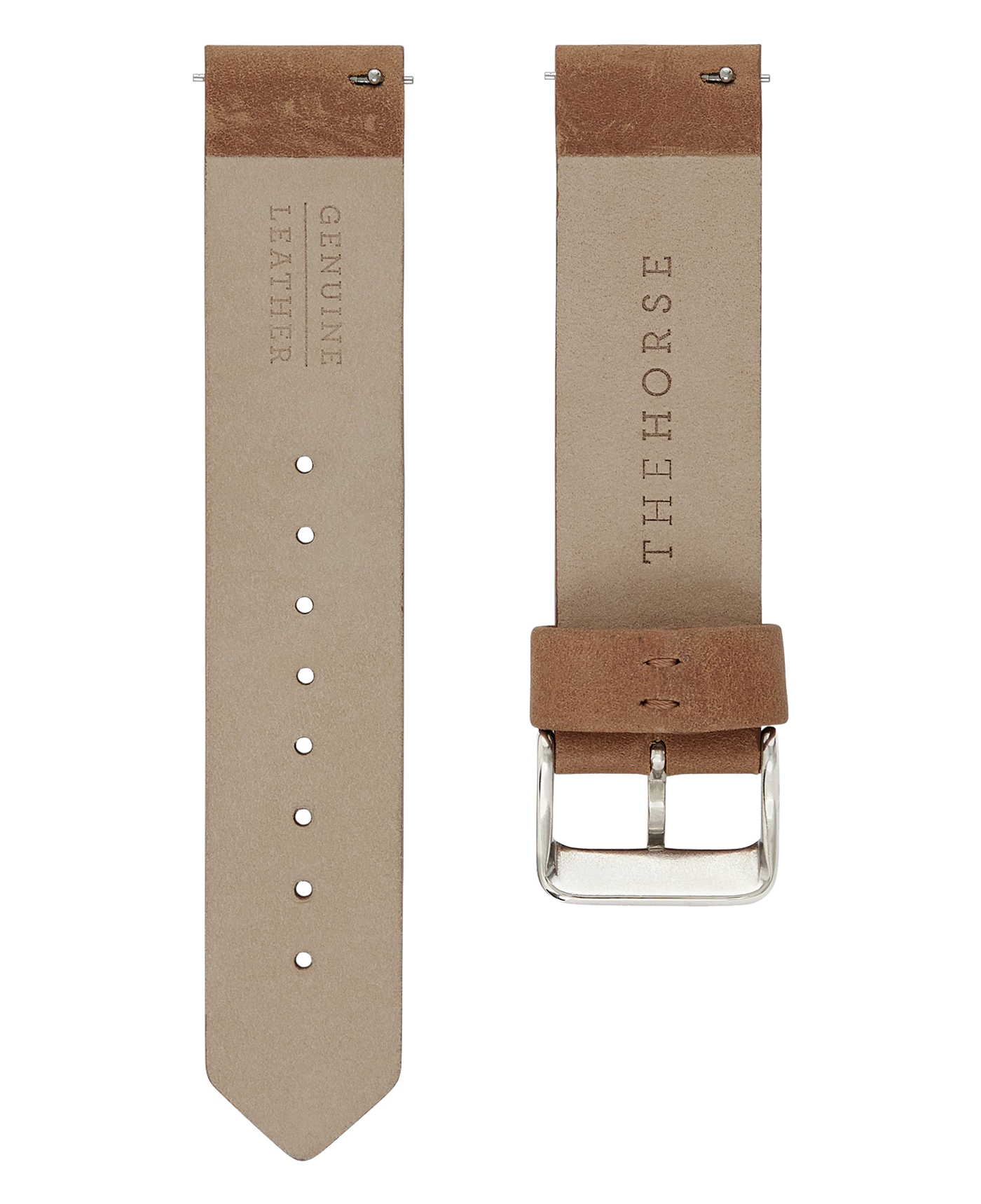 The 20mm Original: Tan Leather / Silver Strap