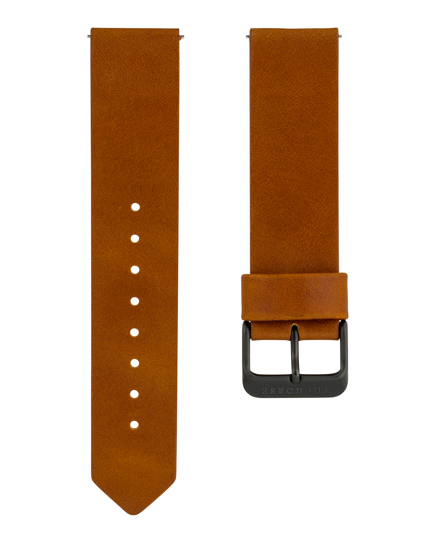 The 20mm Original: Tan Leather / Matte Black Buckle Strap